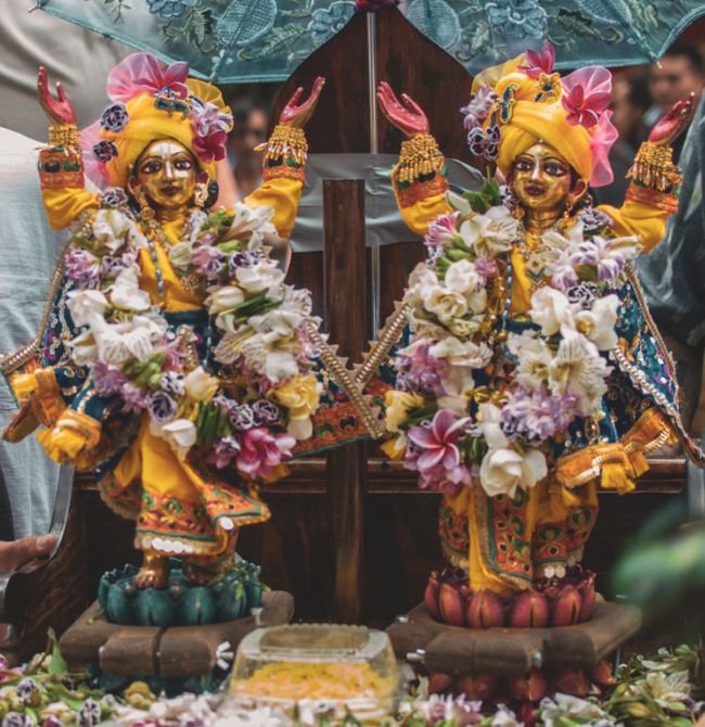 Kirtan durante el Festival Ratha Yatra Ciudad de México